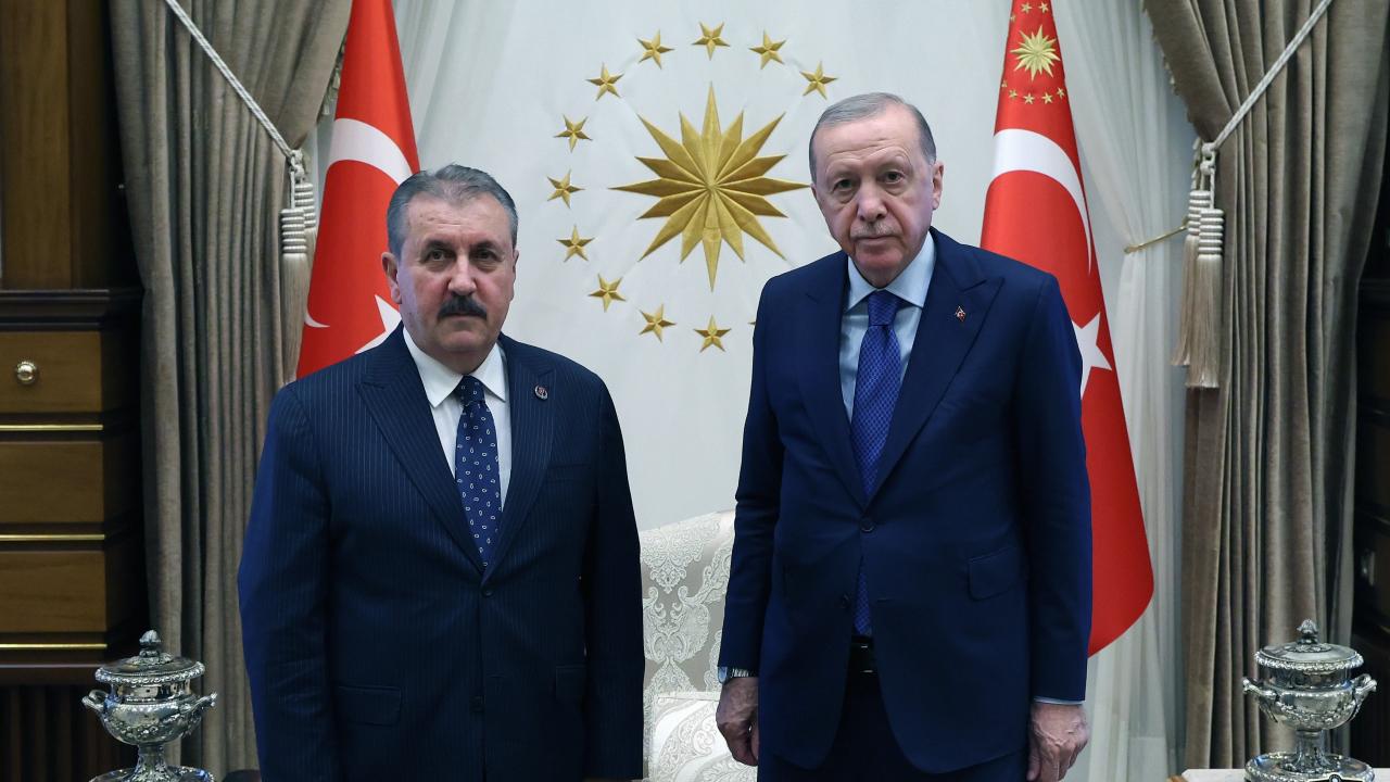Cumhurbaşkanı Erdoğan, BBP Genel Başkanı Destici'yi kabul etti