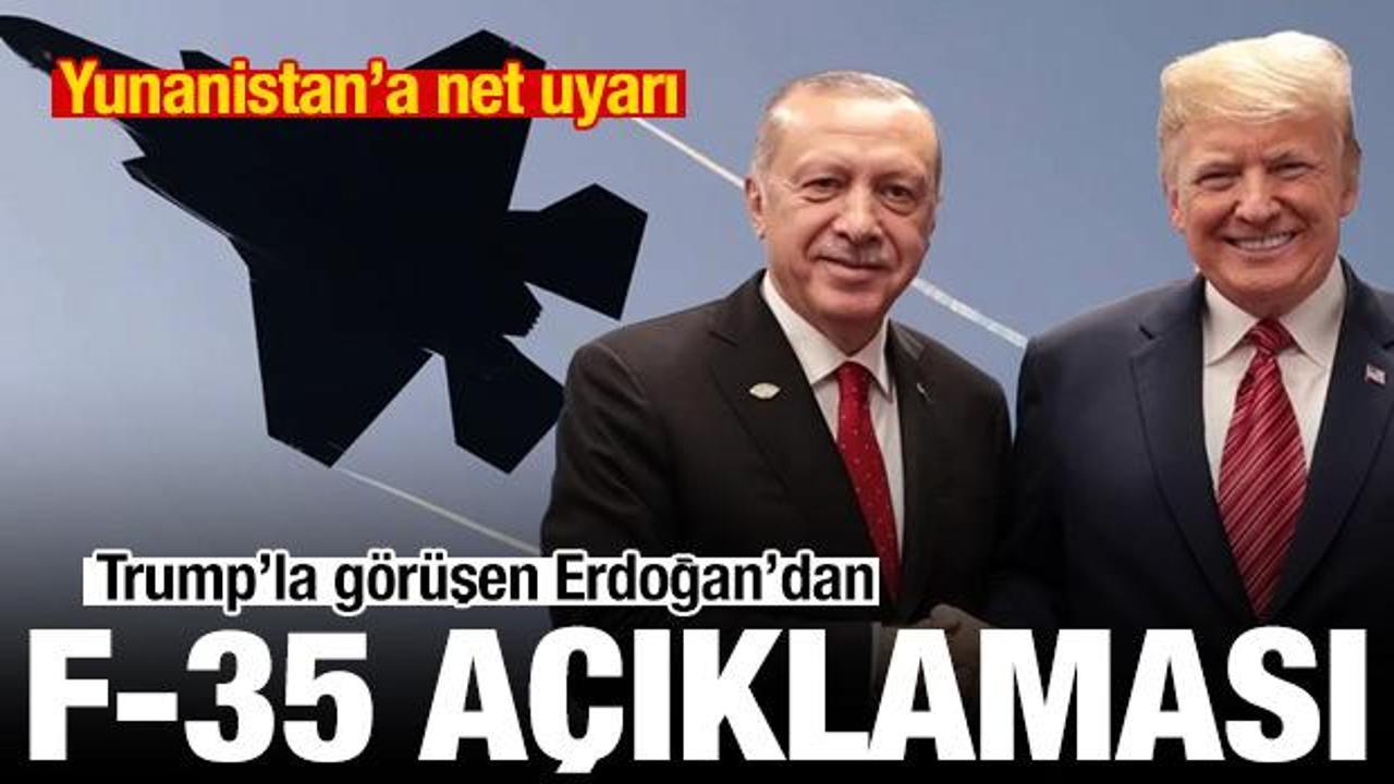 Cumhurbaşkanı Erdoğan'dan F-35 açıklaması: Somut adım bekliyoruz!