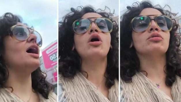 'Elimde değil, engel olamıyorum' diyerek caddede havlayarak yürüdü