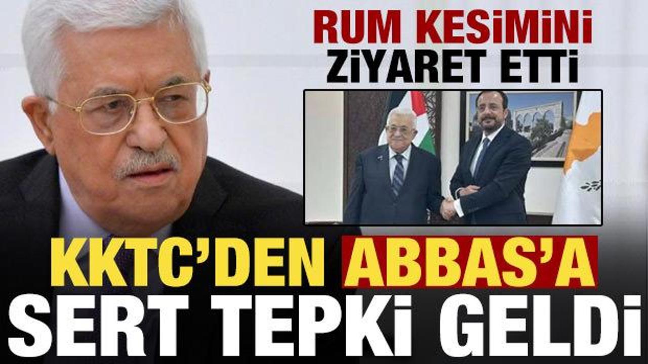 KKTC'den Abbas'ın Rum kesimi ziyaretine sert tepki!