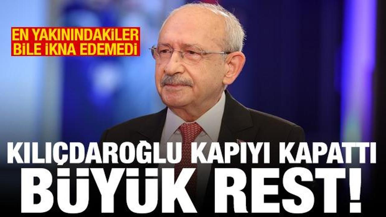 Kılıçdaroğlu'nu ikna edemediler! Resti çekti: Gitmek isteyen gidebilir