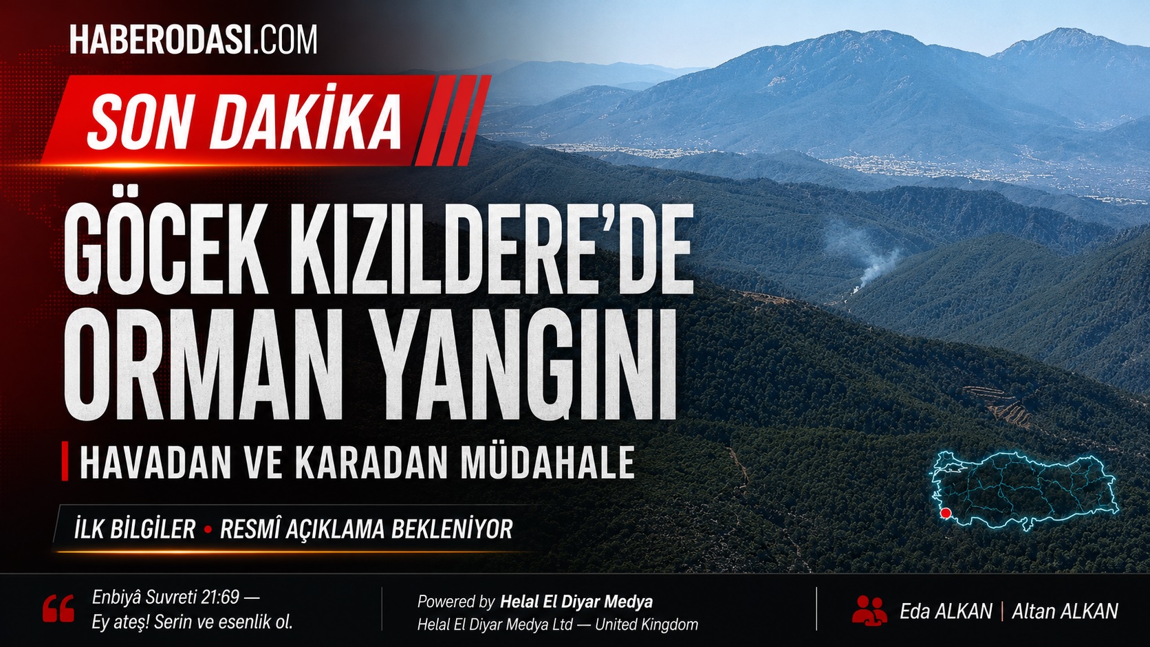 SON DAKİKA | Göcek Kızıldere’de orman yangını: Havadan ve karadan müdahale Ekipler bölgeye sevk edildi, hava desteği sağlanıyor; yangının nedeni ve kontrol durumuna ilişkin resmî açıklama bekleniyor