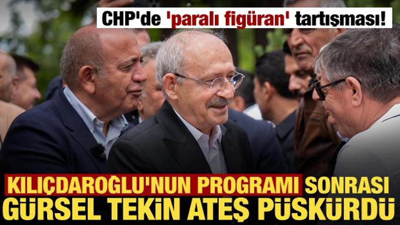 CHP'de 'paralı figüran' tartışması yargıya taşındı! Gürsel Tekin'den olay açıklama