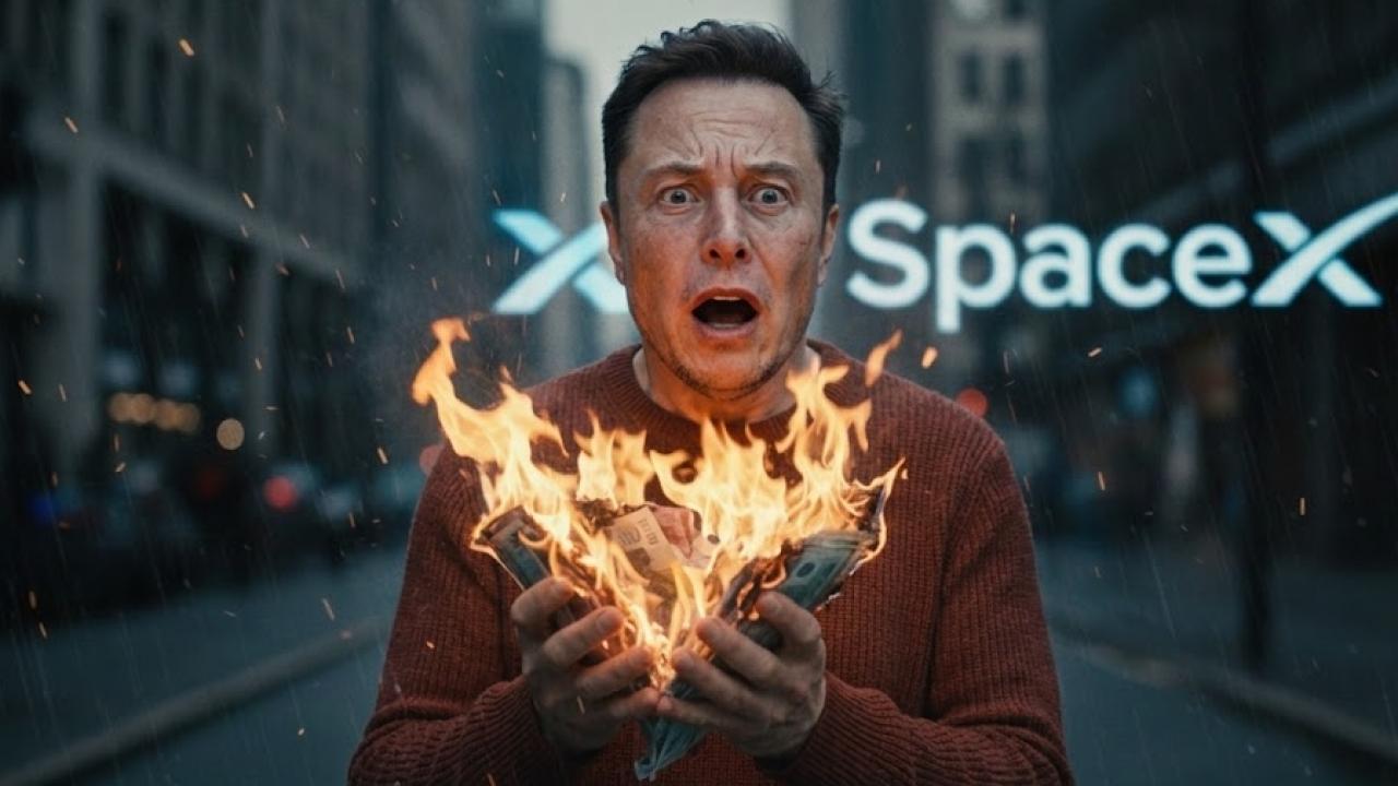 SpaceX hisseleri %50 eridi: Elon Musk 45 günde 750 milyar dolar kaybetti!