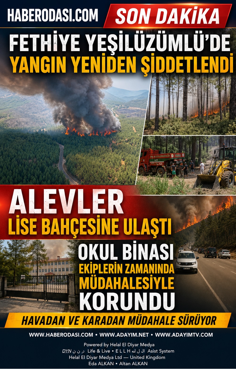 FETHİYE YEŞİLÜZÜMLÜ YANGINI