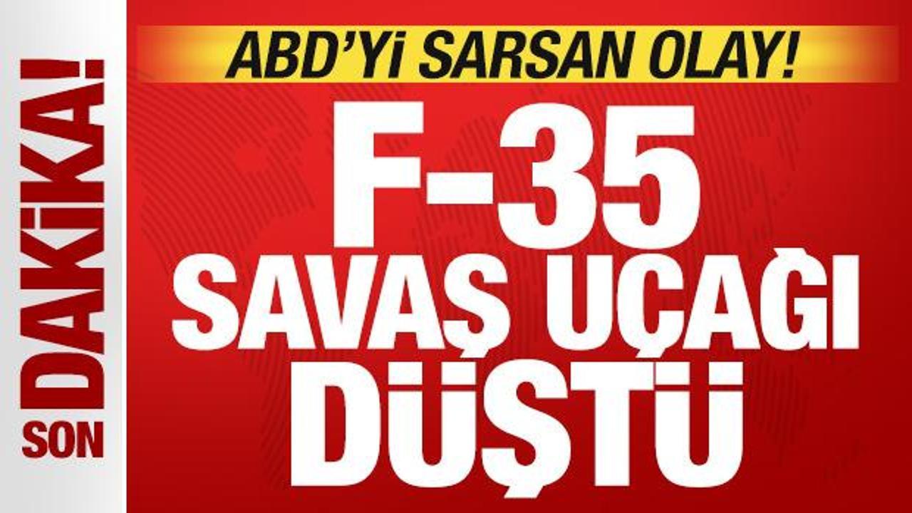 Ülkeyi sarsan olay! ABD'den son dakika açıklaması: F-35 savaş uçağı düştü!