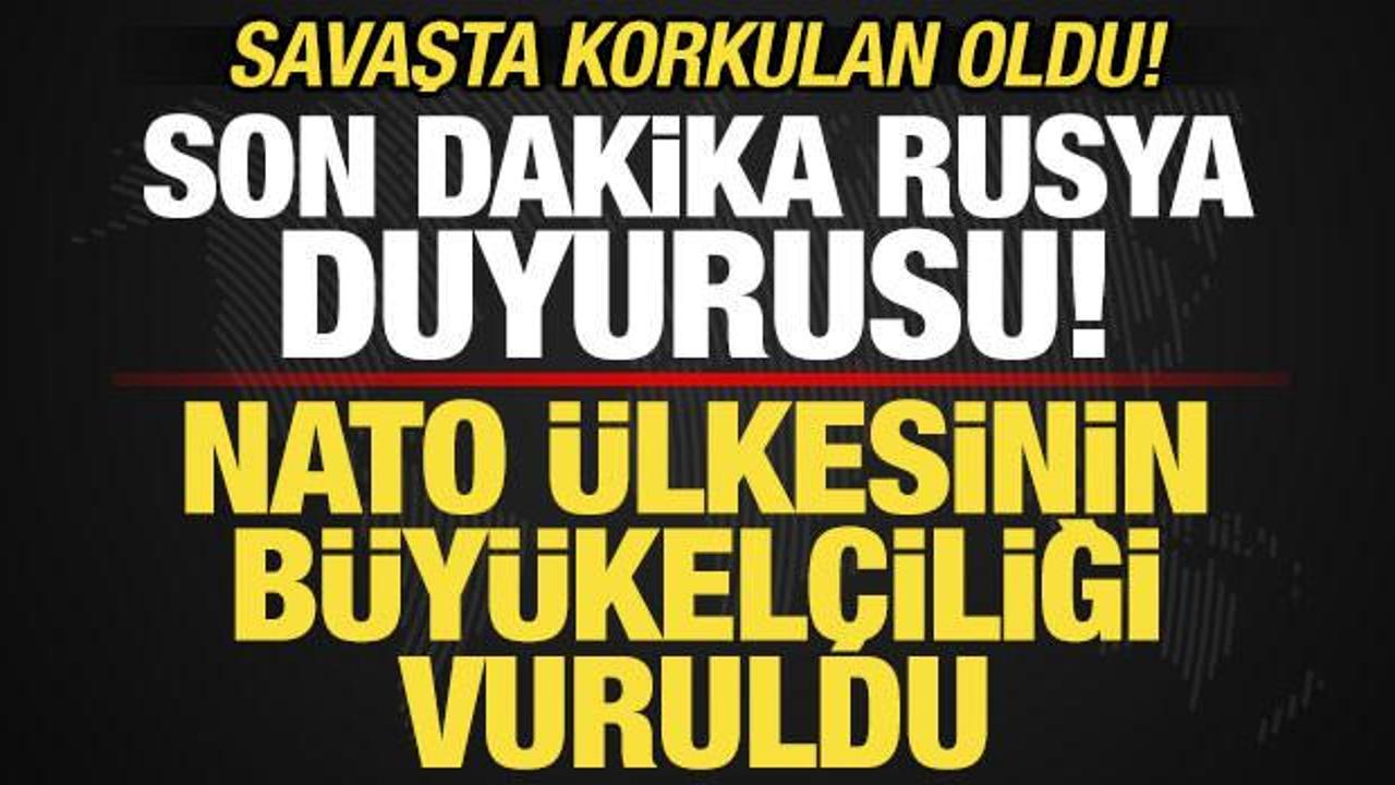 Savaşta korkulan oldu! NATO ülkesinin büyükelçiliği vuruldu! Son dakika Rusya duyurusu