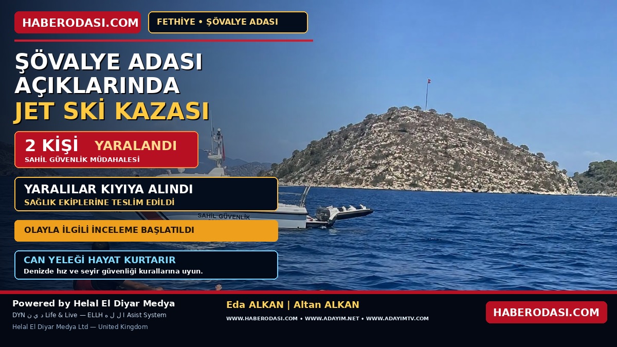 Muğla 🌊Fethiye  Şövalye Adası Açıklarında Jet Ski Kazası
