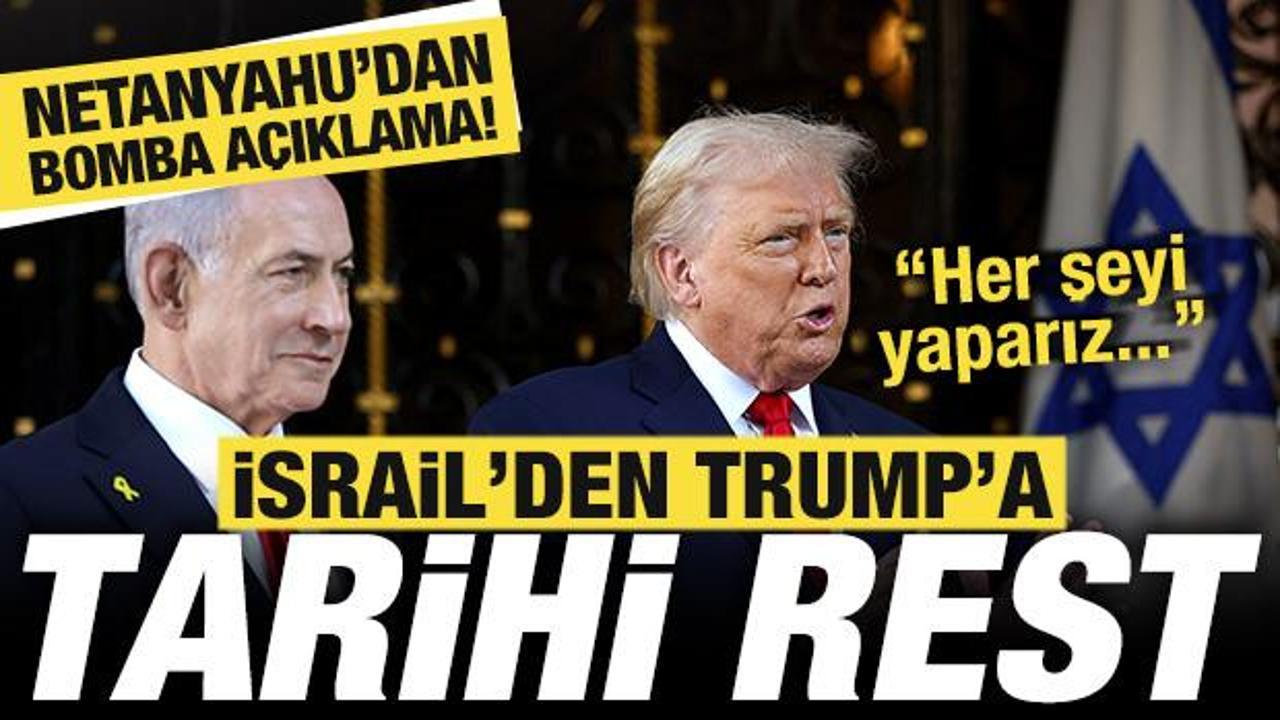 Netanyahu'dan son dakika açıklaması! İsrail'den Trump'a tarihi rest: Her şeyi yaparız!