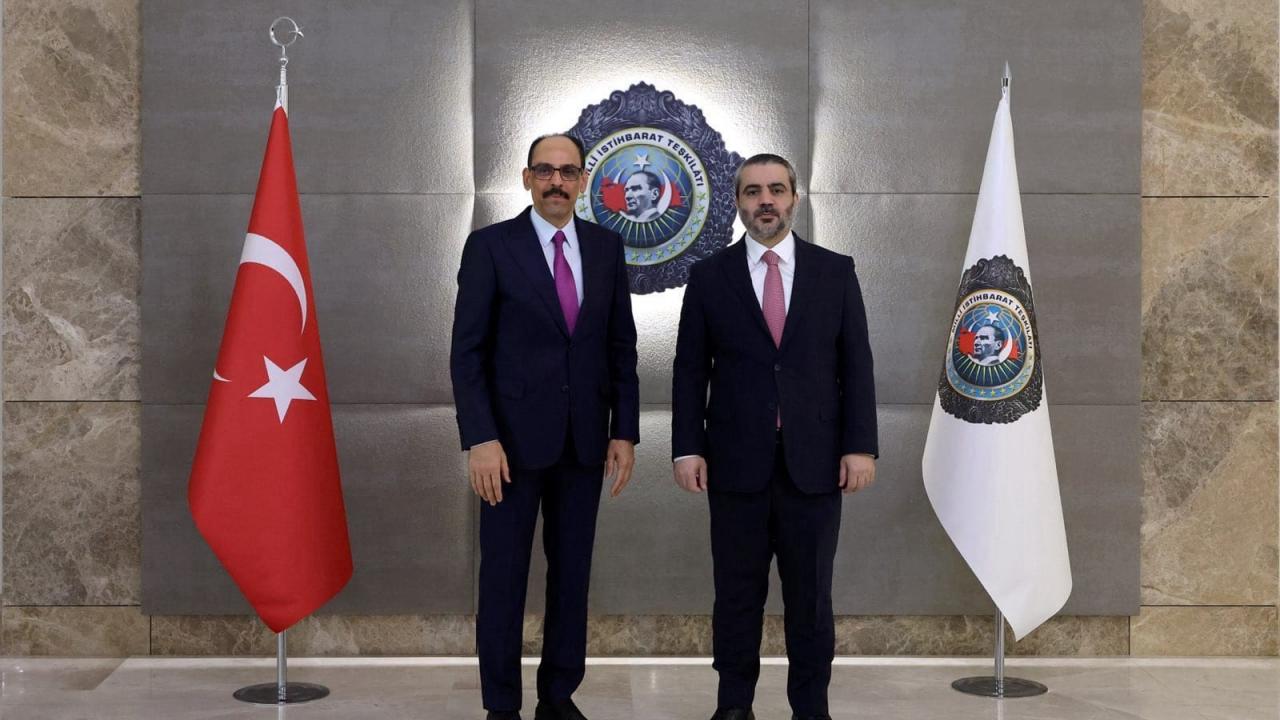 Türkiye ve Suriye'den kritik görüşme! MİT Başkanı Kalın, Şeybani'yi kabul etti
