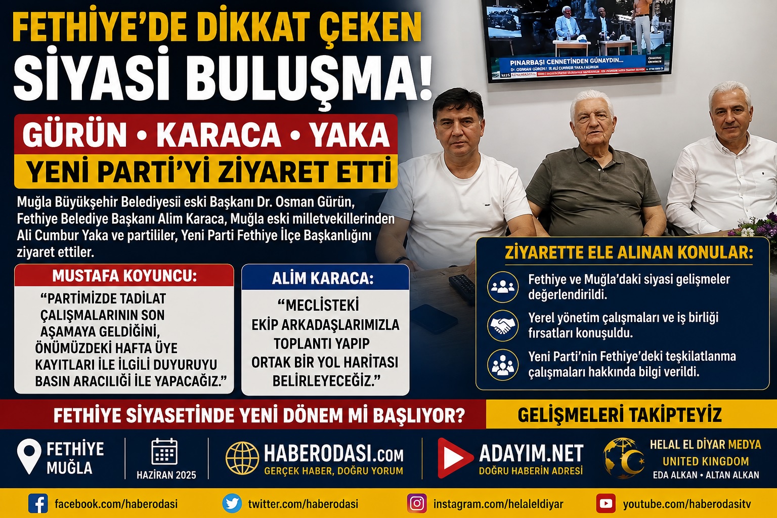 FETHİYE’DE SİYASİ TRAFİK