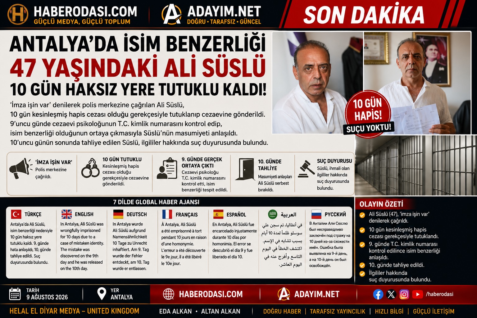 🚨 SON DAKİKA | ANTALYA hatayı 9 gün sonra farkedip PARDON DEMİŞLER