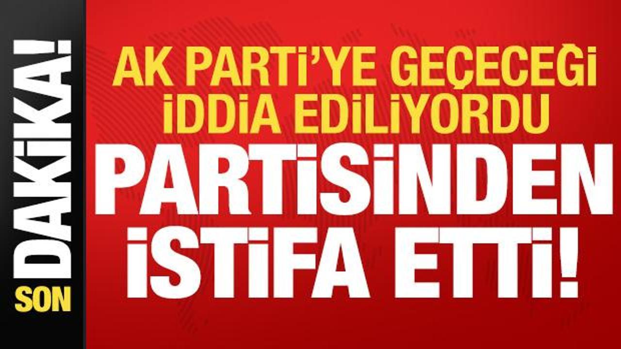 Son dakika haberi: İYİ Parti Milletvekili Mehmet Mustafa Gürban partisinden istifa etti!