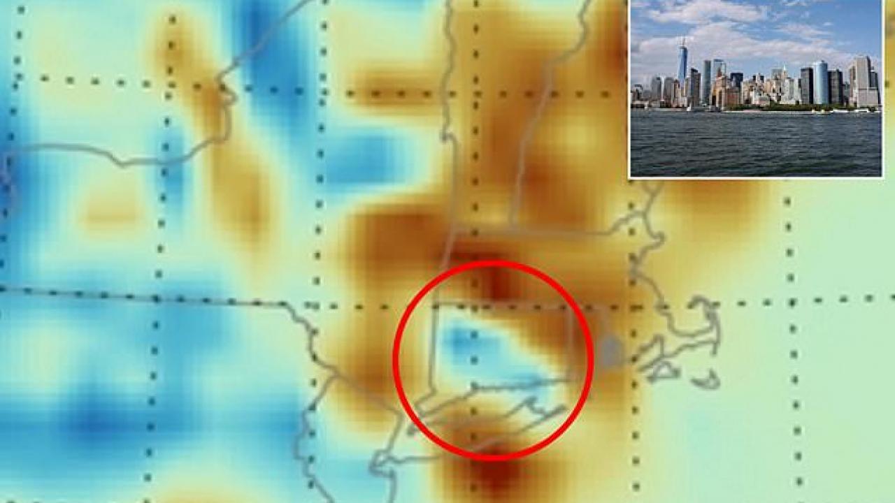 New York'a doğru ilerliyor! Yakınlarda gizlenmiş gizemli bir sütun keşfettiler!