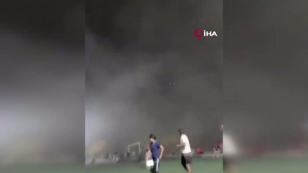 Meksika’da stadyumu fırtına vurdu