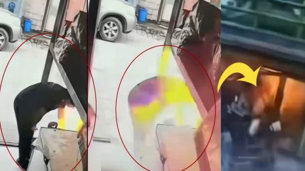 Çin'de gaz sızıntısını çakmakla kontrol eden kişi patlamaya neden oldu