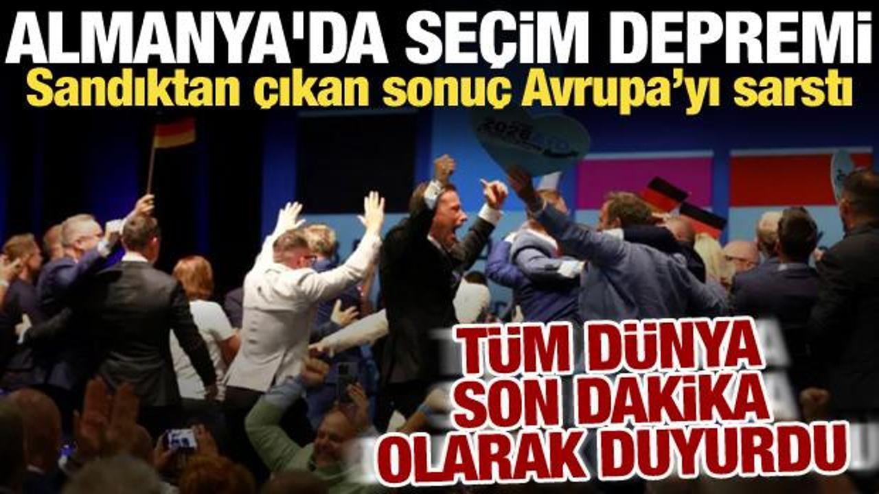 Almanya'da tarihi gece! Dünya bu seçim konuşuyor: Rekor oyla AfD kazandı
