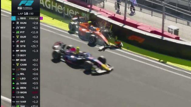 Formula 2 Madrid Grand Prix'sinde korkutan kaza