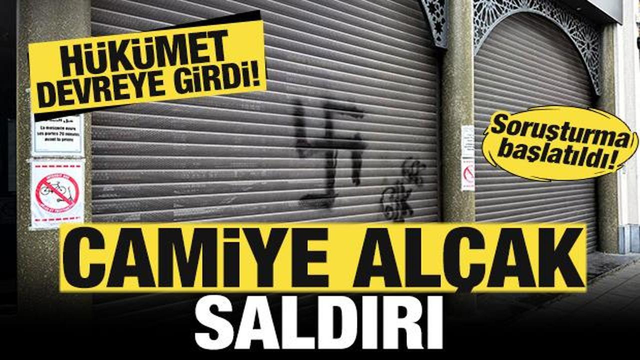Camiye alçak saldırı! Hükümet devreye girdi: Alçakça bir eylem! Soruşturma başlatıldı