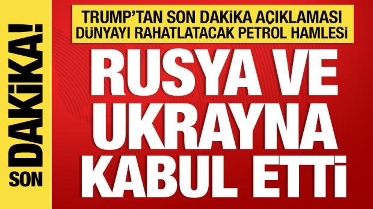 Trump'tan dünyayı rahatlatacak petrol açıklaması: Rusya ve Ukrayna'nın kararını açıkladı