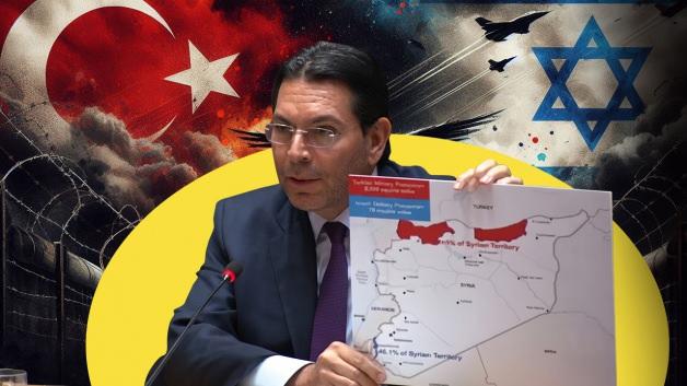 İsrail'den BM'de Suriye haritasıyla provokasyon: Türkiye'nin elinde 50 kat fazlası var!