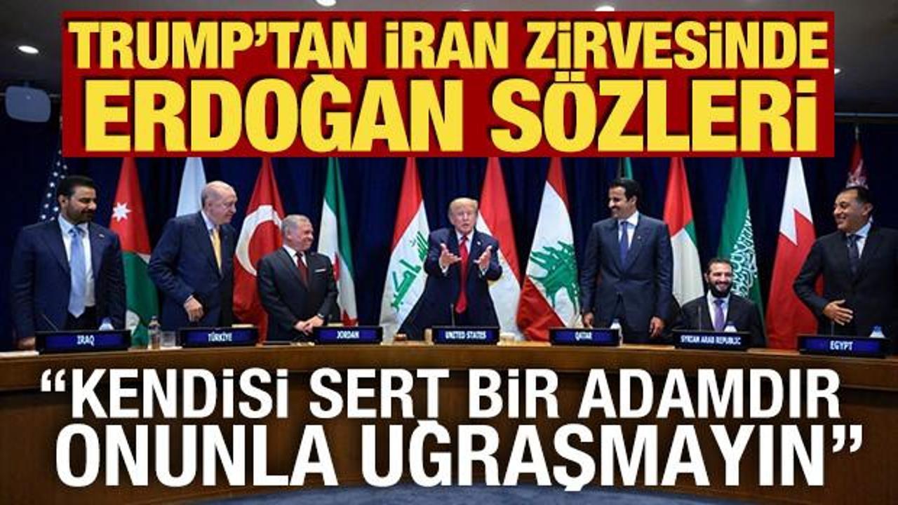 Trump'tan övgü dolu sözler! 'Erdoğan çok çetin biri ve iyi dostum, onunla uğraşmayın'