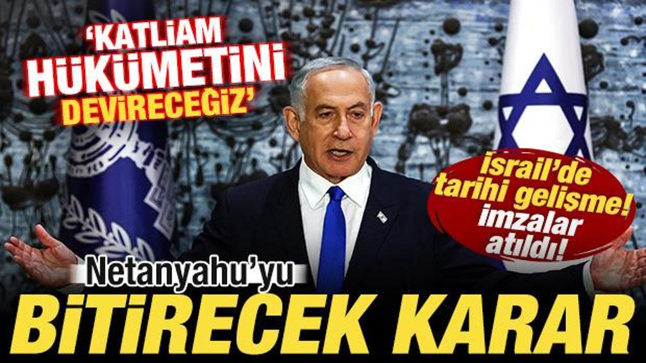 İsrail'de tarihi birleşme! Netanyahu'yu bitirecek karar! 'Katliam hükümetini devireceğiz'