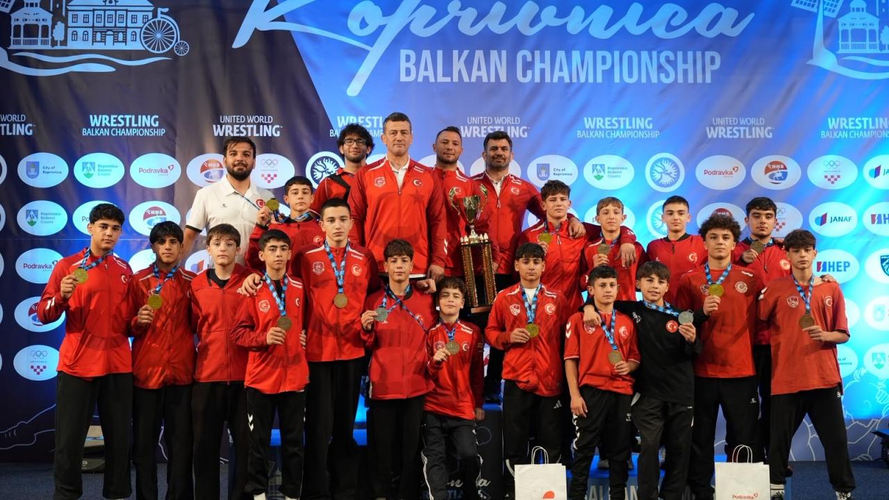 Tam 45 madalya kazandık! Milli Takımımız, Balkan şampiyonu
