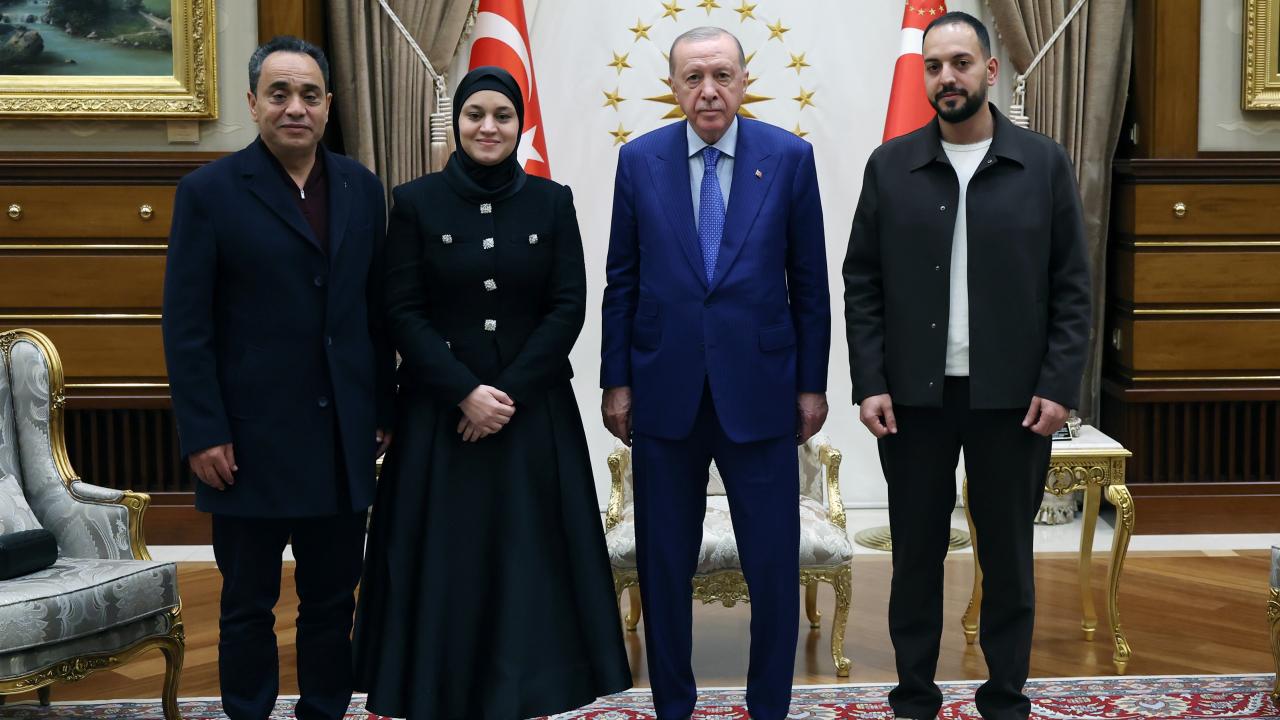 Cumhurbaşkanı Erdoğan, Hind Rajab'ın ailesini kabul etti