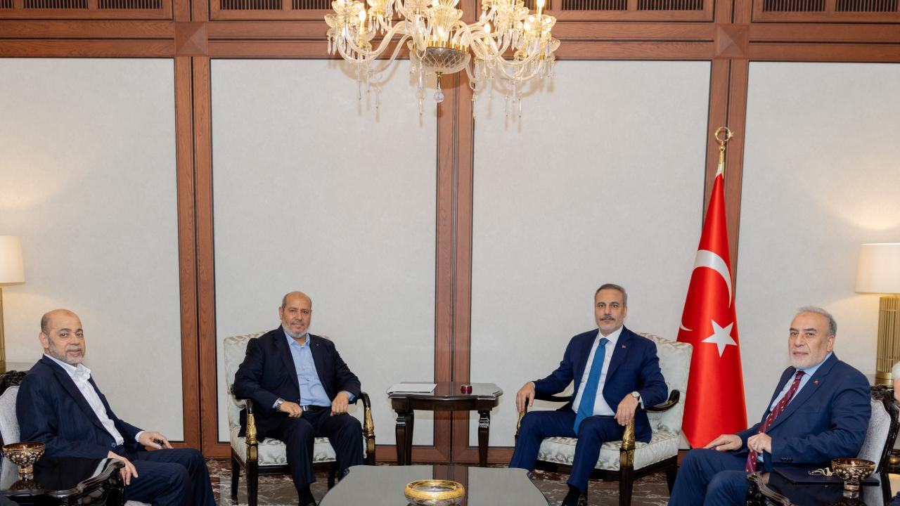 Dışişleri Bakanı Fidan, Hamas heyetiyle görüştü