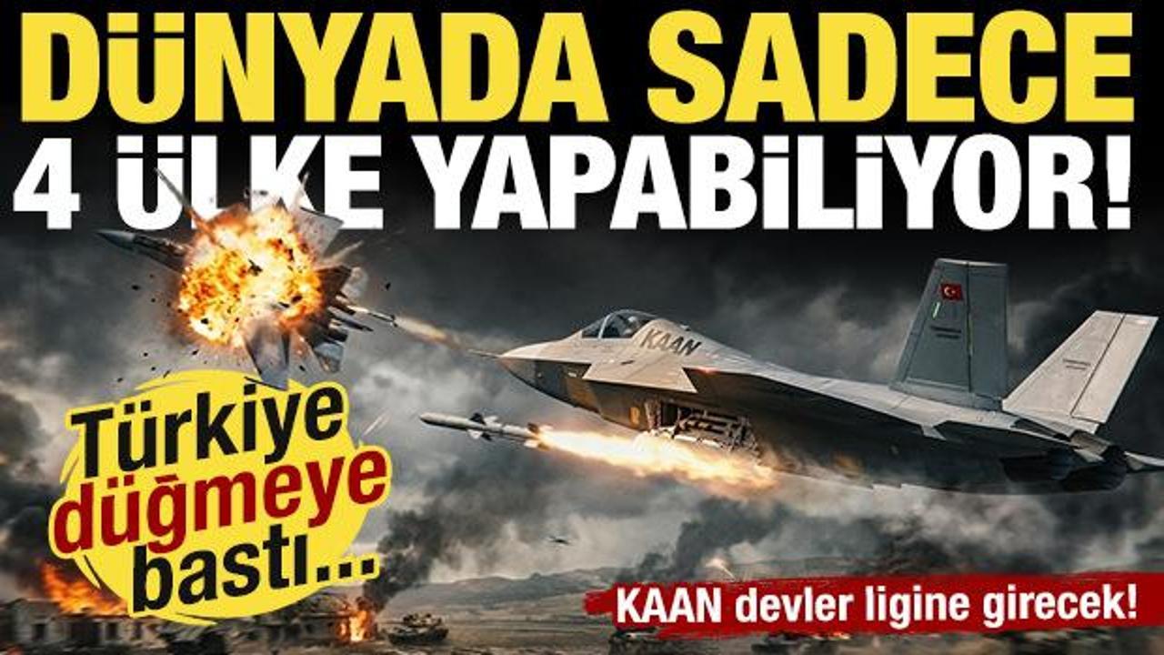 Dünyada sadece dört ülke yapabiliyor! 6. nesil KAAN devler ligine girecek...