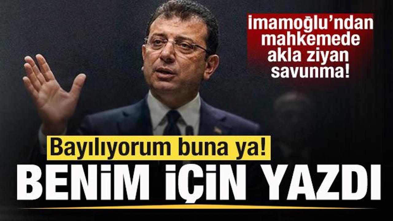 Mahkemede saçmaladı! Ekrem İmamoğlu'ndan "İstiklal Marşı benim için yazıldı" çıkışı