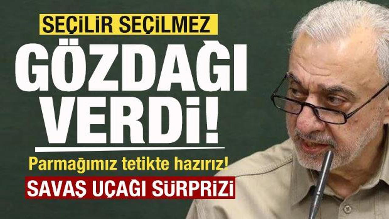 Seçilir seçilmez gözdağı verdi: Parmağımız tetikte hazırız! Savaş uçağı sürprizi