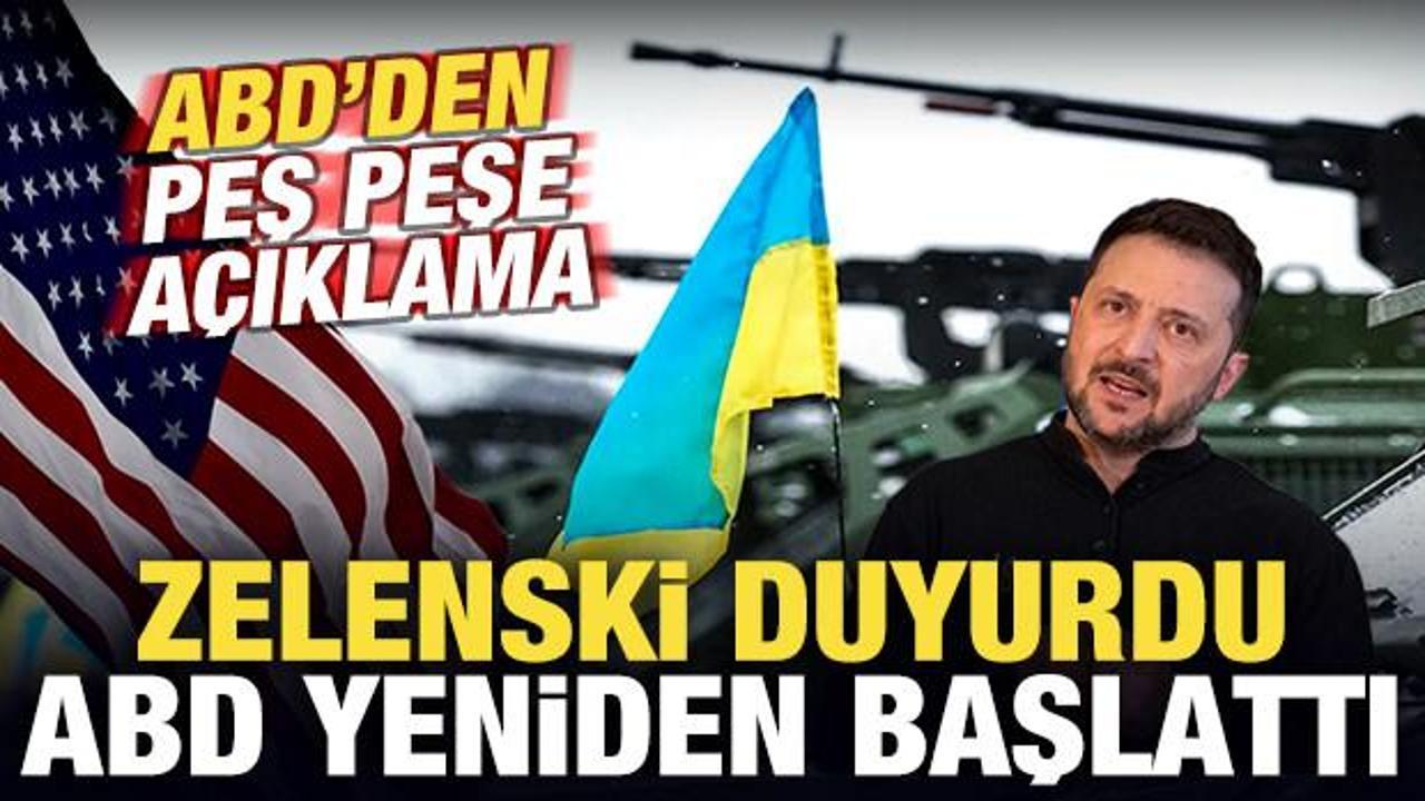 Zelenski duyurdu: ABD yeniden başlattı! ABD'den son dakika açıklama geldi