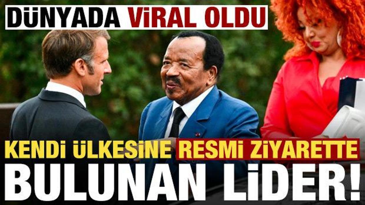Kendi ülkesine resmi ziyarette bulunan tek lider! Alay konusu oldu...