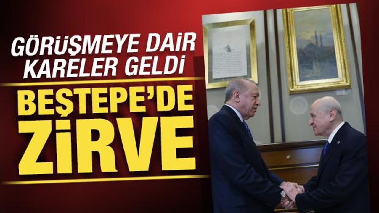 Cumhurbaşkanı Erdoğan ile MHP lideri Bahçeli arasında kritik görüşme: İlk kareler geldi